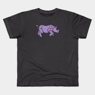 Purple Rhinoceros Gay Symbol Kids T-Shirt